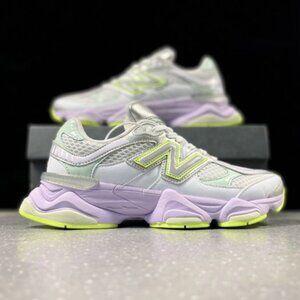 9060 Series White & Silverand Purple New Balance Running Shoes